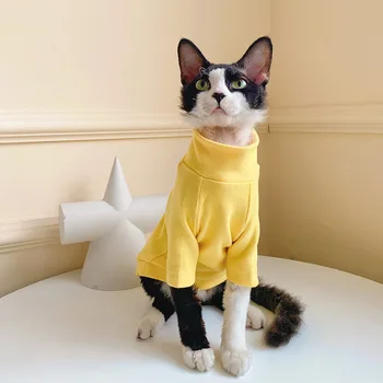 Automātiskā Apkures Sfinksa Kaķu Apģērbu Fikācijas Bāzes Krekls Siltu Apģērbu Sfinksu Kaķis Kaķēns Mīksto Modes Sphinksu Apģērbu, Kažoku, Jaku