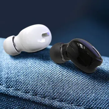 Bezvadu Bluetooth Austiņas Mini Auss HiFi Austiņas Ar Mic Sporta Austiņu Earbuds Par Smart Tālruni