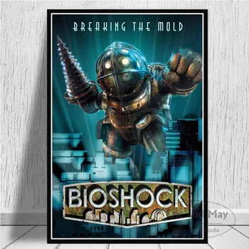 Bioshock Ekstāze Video Spēli Plakāti Un Izdrukas Audekls Krāsošana Sienas, Attēlus Viesistaba Vintage Dekoratīvās Mākslas Mājas Dekoru