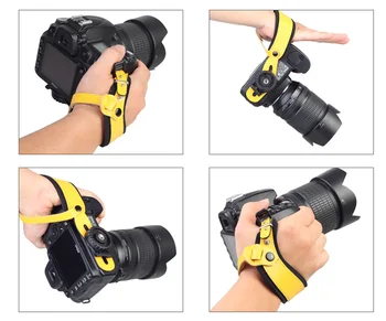 BIZOE Kameras Puses Joslu, Rokas Siksniņa Josta ar Metāla Quick Release Plate, Sony, Nikon Canon Pentax DSLR Kameras Fujifilm