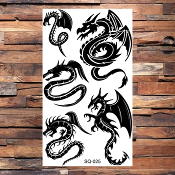 Black Scorpion Pagaidu Tetovējumiem Pieaugušajiem Vīriešiem Reāli Pūķis Ērkšķiem Totem Viltus Tetovējumu Uzlīmes, Rokas, Krūtis Tatoos Karstā Pārdošanas