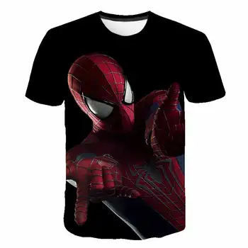 Boys & Girls Karikatūra T-krekli Bērniem Brīnums - Spiderman Druka T Kreklu Zēniem Bērnu Vasaras Īsām Piedurknēm T-krekls Topi Apģērbi