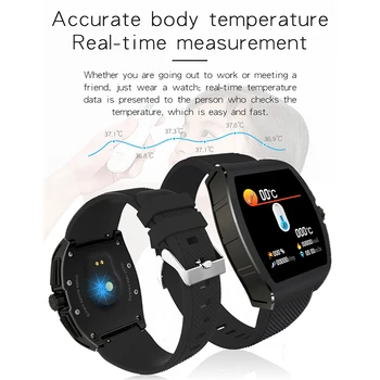 Bozlun Smartwatch Vīriešiem Temperatūras Uzraudzīt Smartband Dāmas, ar Bluetooth saderīgi Sirdsdarbības Ātrums, asinsspiediens Ūdensizturīgs Smart Skatīties