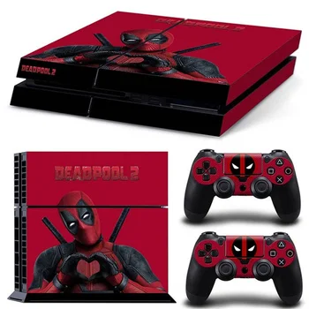 Brīnums Zirnekļcilvēka Dzelzs Vīrs Deadpool Uzlīme Vāka Aizsargs Ādas Konsole PlayStation 4 & 2GAB Kontrolieris Ādas Decal Par PS4