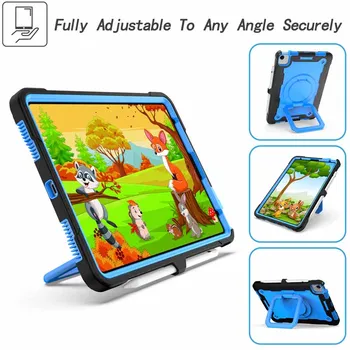 Bērniem Triecienizturīgs Vāks iPad Pro 11 2020. Gadam A2228 A2068 A2230 A2231 Pārnēsājams Rokturis, Rokas Turētājs Korpuss ar Plecu Siksnu