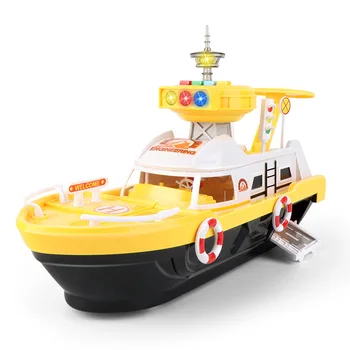 Bērnu Rotaļlietu Simulācijas Dziesmu Inerces Laivu Diecasts & Rotaļu Transportlīdzekļiem, Mūzikas Stāsts Gaismas Rotaļu Kuģa Modelis Rotaļu Automašīnu Stāvvieta Zēniem Rotaļlietas, Dāvanas