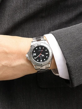 CADISEN 40MM ir 2021. jaunu NH35 Mehāniskās pulksteņi vīriešu zīmolu luksusa automātiskā skatīties vīrieši tērauda diver pulkstenis cilvēks relogio masculino