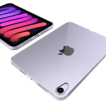 Caurspīdīga Silikona Case for iPad Mini 6 Segtu Triecienizturīgs Ultra Plānas Skaidrs, Gadījumā Apple Ir 2021. Mini 6 Būtiska Lieta