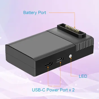 Chargeur de batterie QC3.0 pour Dūkoņa DJI GAISA 2S/Mavic AIR 2, accessoires adaptateur de maksas USB