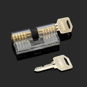 CHKJ 7PCS/DAUDZ Lock Pick Nosaka Pārredzamas Slēdzenes Kombinācija Prakses Atslēdznieks Mācību līdzekļi Redzami Augstas Kvalitātes