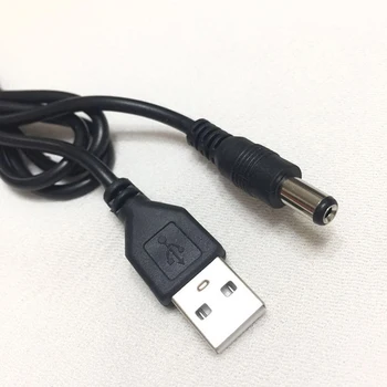D5 Universālo USB DC 3,5 mm Lādētāja Adapteri Kabeļu Spēcīgu Gaismas Lukturīti, Lukturu Lāpu Uzlādes Kabelis 18650 Īpašu Vadu