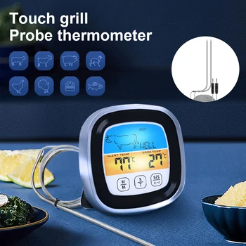 Digitālais Pārtikas Termometrs Instant Lasīt Gaļas Termometrs Virtuves Rīki Termometru Zondes, ēdiena Gatavošanai BBQ Grilēšanai, Cepšanai Turcija