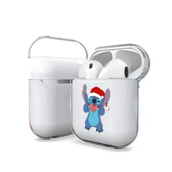 Disney Silikona Case For Apple Airpods 1 Bluetooth Vāks Airpod 2 Cute Modelis Triecienizturīgs Mīksto Būtiska Stich