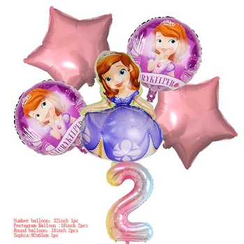 Disney Sophia Folija Balona Puses Piegādes Princess Sofia Lielā Balona komplekts Dzimšanas dienas svinības, Kāzu Dekorēšana Hēlija Ballon