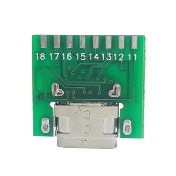 DIY 24pin USB 3.1 C Tipa Sieviešu Kontaktligzda Pieslēgvietas SMT tipa ar PC Kuģa Adapteri