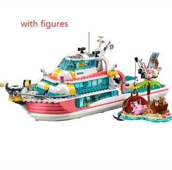 Draugiem Glābšanas Misija Laivu Narvaļu Ilkņus Celtniecības Bloki Komplekts Ķieģeļu Klasiskās Meitene Filmas Modelis Bērniem Rotaļlietas Bērniem Ziemassvētku Dāvanu