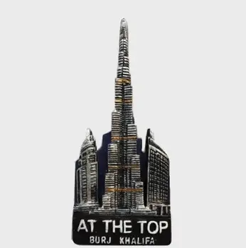 Dubaijā, Burj Khalifa Torņa Ledusskapja Magnēts Ceļojumu Suvenīri Ledusskapis Magnētiskās Uzlīmes, Mājas Apdare