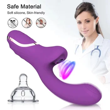 Dubultu Stimulāciju Klitora Nepieredzējis Vibrators Sievietes Klitora Piesūcekni Vakuuma Seksa Rotaļlietu Dildo Pieaugušo Produkti 18