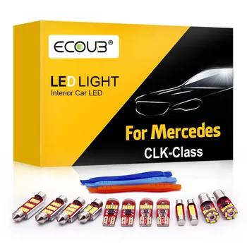 Ecoub par Mercedes Benz CLK Klases W208 C208 W209 C209 Iekšlietu Auto LED Spuldzes Komplektā Canbus Bagāžnieka LED Lampas, Atjauninājumu Konversijas