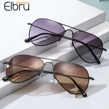 Elbru Bifocals Tuvu Un Tālu Lasīšanas Brilles Sievietēm, Vīriešiem, Modes Īpaši Vieglas Metāla Izmēģinājuma Vecuma Tālredzība Brilles Dioptriju +1.0 +3.5