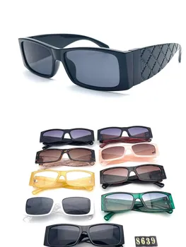 Fahion Luksusa Dizaineru Zīmolu Saulesbrilles Sieviešu Cilvēks Tendence Classic Plaša Kāju Taisnstūra Saules Brilles Jaunu UV400 Gafas De Sol 2021