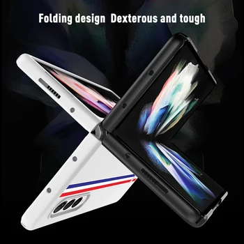 FLOVEME Samsung Galaxy Z 3 Reizes Luksusa Modes Ultra-plānas Krāsotas Anti-rudenī un triecienizturīga Mobilo Tālruni Gadījumā, Salokāma Lentes