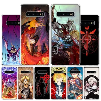 Fullmetal Alchemist Anime Vāciņu Tālruņa Case For Samsung Galaxy A50, A70, Ņemiet vērā, 20 Ultra 10 Pro 9 8 A40 A20E A10S A6 A7 A8 A9 Plus