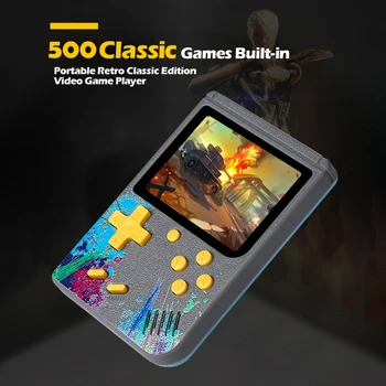 G5S Iebūvēts 500 Spēles 3.0 collu Krāsu Ekrāns Retro Elektroniskās Spēles Konsoles Rokas Portatīvo Klasiskās Spēles dalībnieki Atbalsta FC