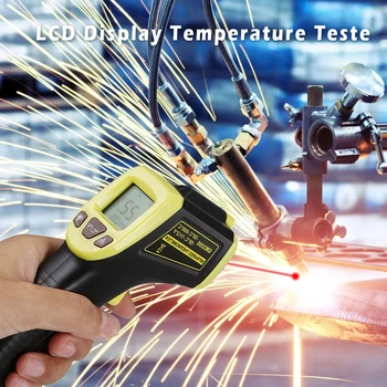 GM320S bezkontakta Rūpniecības Infrasarkano staru Termometrs IS Augstas Temperatūras rādītāju -50~600℃ / -58~1112℉ LCD Lāzera Rādītāju Dropshipping
