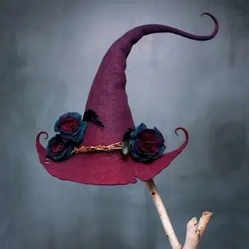 Halovīni Ragana Grupa Uzskatīja par Raganu Cepure Svētku Dekorēšana Halloween Brīvdienu Cepure DIY Rotājumi Gadījumā Puses Piegādes Jaunākās 2022