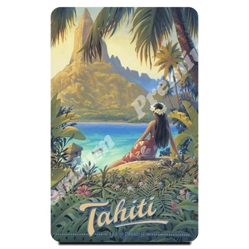 Hawaii suvenīru magnēts vintage plakāts