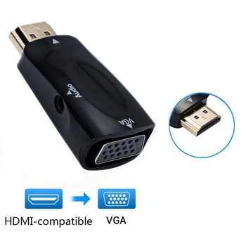 HDMI-savietojams Adapteris, DP, HDMI saderīgas Pieslēgvietas HDMI-saderīgam uz VGA RJ45 Conventer 4K HD Sieviešu un Vīriešu Extender