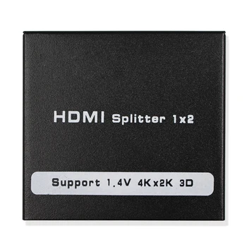 Hdmi Splitter 3D 1x2 HDMI Slēdzis DC 5V Barošanas Adapteris 1 2 No Pārslēdzēja Audio HDTV 1080P Video DVD