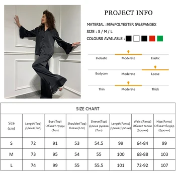 Hiloc Izlīdzināšanu Piedurknēm, Pidžamas Sievietēm Komplekti Raibs Mežģīnes Sleepwear Izlīdzināšanu Bikses Kopa Sieviete 2 Gabali Satīna Pidžamas Melna Balta 2022