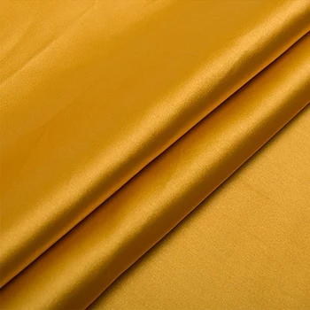 HLQON Dzeltena žakarda filca auduma āfrikas satīna damask audums raibs,kāzu kleita,tapsēšana šūšana, auduma 75x100cm