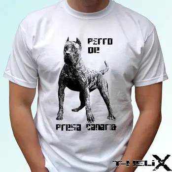 Iespiests T-Krekls Vīriešiem Perro De Presa Canario Dogo - Suns T Krekls Top Tee - Vīriešu Sieviešu Bērnu Baby Izmēri O-Veida Kakla T Krekls