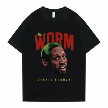 Ir 2021. Jauns Tārps Dennis Rodman Lakrosa Vīriešu un Sieviešu Hip Hop T Zēnu Basketbola T-krekls Mob Travis Scotts Astroworld T Krekli, Topi