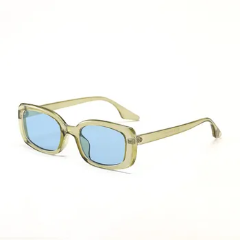 Ir 2021. Jaunu Modes Taisnstūra Saulesbrilles Sievietēm, Vīriešiem Objektīvs Zīmolu, Dizaineru, Vintage Leopard Melnā Stila Saulesbrilles UV400
