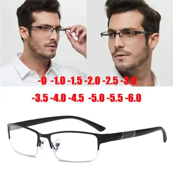 Ir 2021. Jaunu Pusi Metāla Tuvredzīgs Brilles Cilvēks Recepšu Tuvredzība 0 -1 -1.5 -2 -2.5 -3 -4 -5 -6 Anti-noguruma īpaši vieglas Brilles