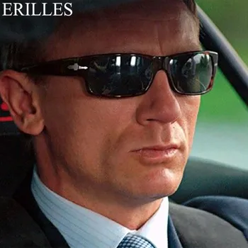 Ir 2021. Modes 007 James Bond Vintage Stila Vīriešu Polarizētās Braukšanas Saulesbrilles Supercool Classic Saules Brilles Oculos De Sol Masculino