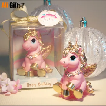 Ir 2021. Modes Bērnu Partijas Apdare Radošo Neto Red Dzimšanas dienas Svece Pegasus Fantasy Unicorn Dzīvnieku Sveces Kūka Dekori
