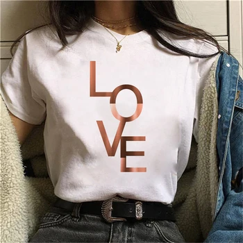 Ir 2021. Vintage Harajuku 90s Grafiskais t-veida Topi Mīlestība Ģeometrija Tshirts Sieviešu Funny T Krekls Balts T Sieviešu Apģērbs