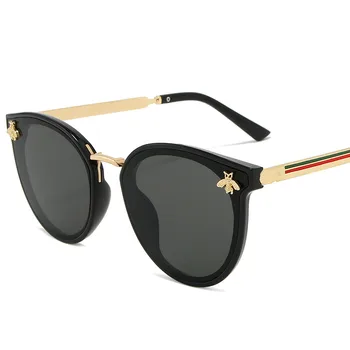 Ir 2021. Vīriešiem Laukumā Zīmola Dizaina Saules Brilles Luksusa bitīte Modes Sieviešu Saulesbrilles Oculos Retro Vīriešu Dzelzs UV400