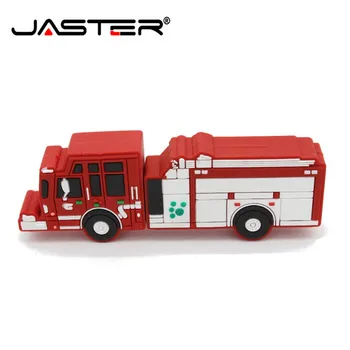 JASTER pendrive fire truck usb flash drive pen drive auto rotaļlietas u disku, 4 GB 8 GB 16 GB 32 GB flash atmiņas kartes