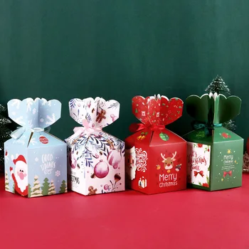 Jaunais Gads 2022 Ziemassvētku Dāvanu Maisiņi Ziemassvētki Koka Plastmasas Iepakojuma Maisiņu Sniegpārslas Rotājumi Mājās Konfektes dod priekšroku Soma Noel Dāvanas