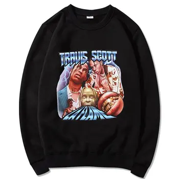 Jauns Stils Populārs Nēsā Travis Scotts Drukas Tautas Pāris Apģērba Lielgabarīta Treniņtērpi Classic Kokvilnas Augstas Kvalitātes Streetwears