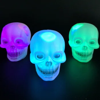 Jaunu Ierodas LED Krāsains Flash Galvaskausa Nakts Gaismas Lampa Halloween Gaismas Partijas Apdare Dāvanu Svētku Apgaismojums Piliens Kuģniecība