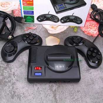 Jaunu SG816 Super Retro Mini TV Video Spēļu Konsoles Sega Mega Drive MD 16 BITI 86 Spēles, 8 BITU 605 Iebūvēts Spēles, 2 spēļu vadāmierīces