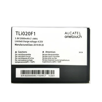 Jaunu TLi020F1 TLi020F2 2000mAH Li-ion akumulatoru, Lai TCL J720T J726T Par Alcatel one touch Pop 2 5042D Batterij Bateria