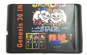 Jaunākās 36 1 Spēle Kasetne 16 bitu MD Spēles Karti Uz Sega Mega Drive Sega Genesis